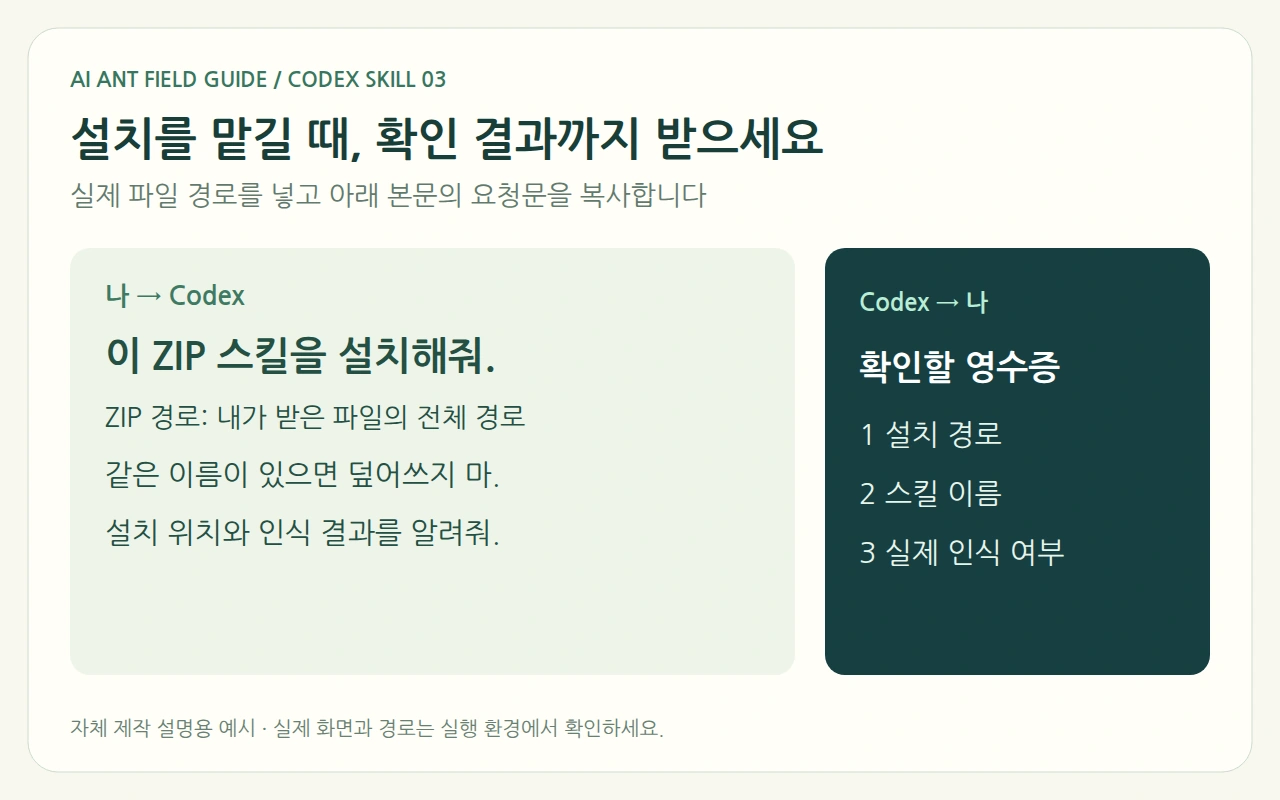 설치를 맡길 때, 확인 결과까지 받으세요 설명도
